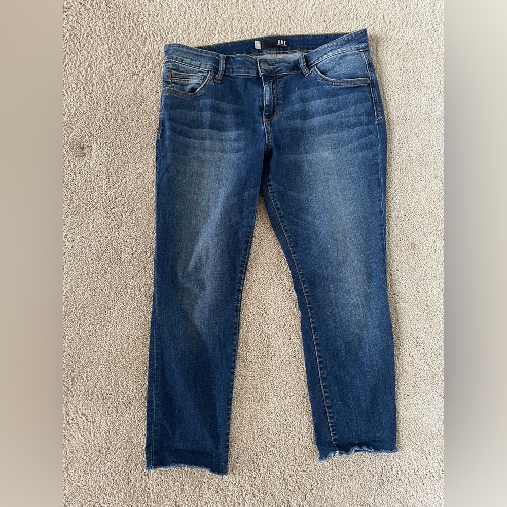 KUT from the Cloth MIA raw hem jeans EUC 12P